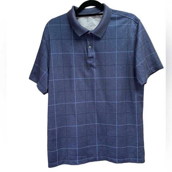 Van Heusen | Shirts | Van Heusen Flex Plaid Polo Style Short Sleeve ...